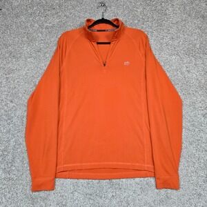 Southern Tide T3 1/4 Zip Orange Lightweight Performance Mens Medium Pullover L/S